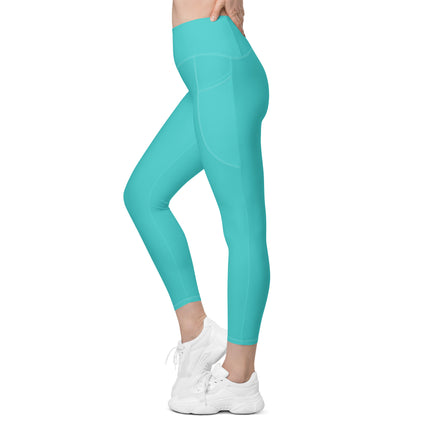 Teal Women's Leggings With Pockets