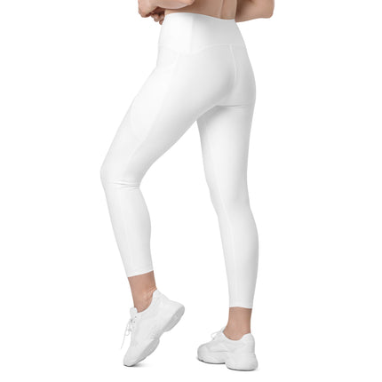 White Leggings With Pockets
