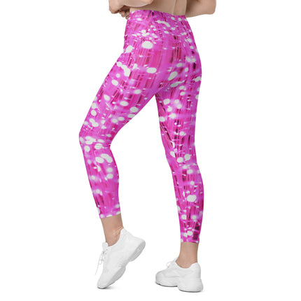 Pink Lights Leggings With Pockets