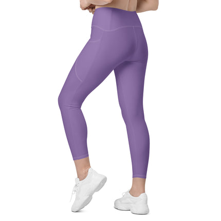 Purple Women's Leggings With Pockets