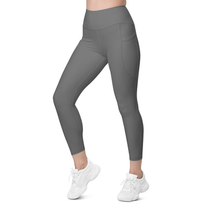 Grey Leggings With Pockets