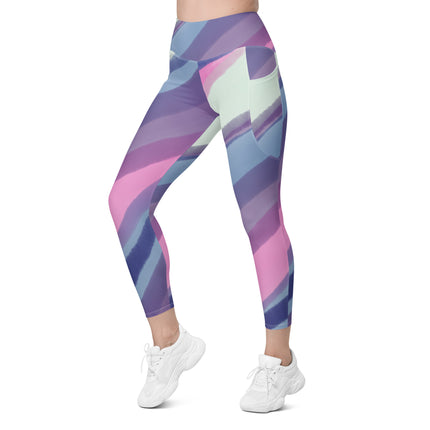 Watercolor Leggings With Pockets