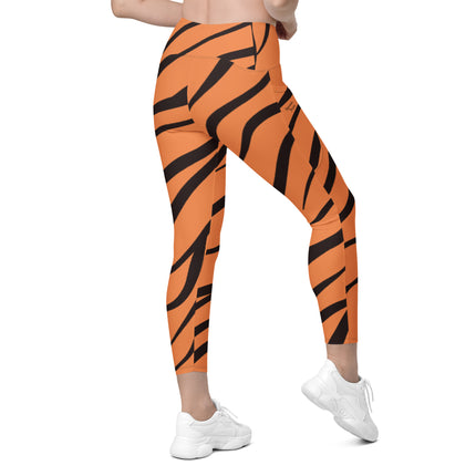 Tiger Women's Leggings With Pockets
