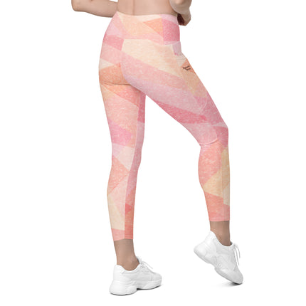 Pink Sand Leggings With Pockets
