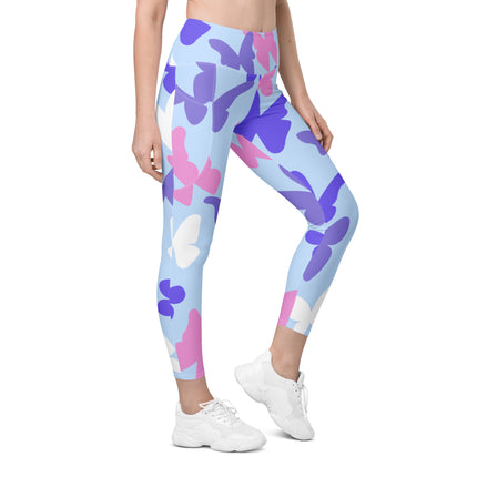 Butterflies Leggings With Pockets