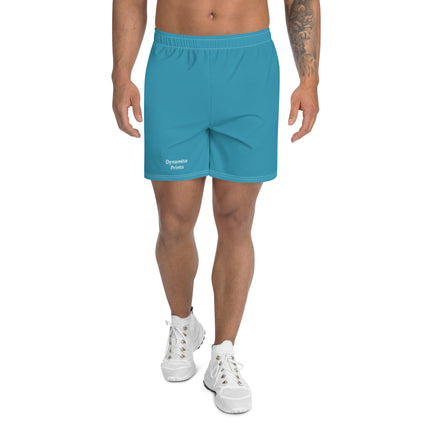 Blue Men's Athletic Long Shorts