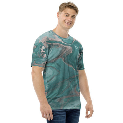 Marbled Teal Men's t-shirt