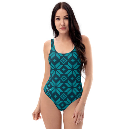 Knitted Women's One-Piece Swimsuit