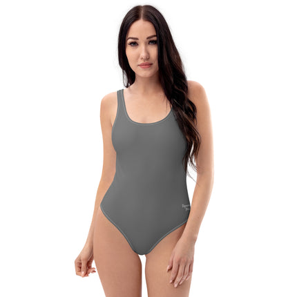 Grey Women's One-Piece Swimsuit