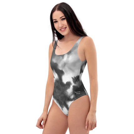 Grey Splash Women's One-Piece Swimsuit