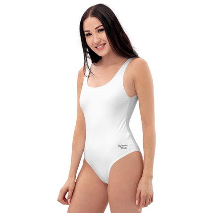 White Women's One-Piece Swimsuit