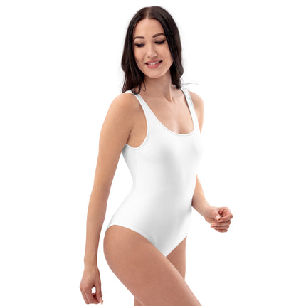 White Women's One-Piece Swimsuit
