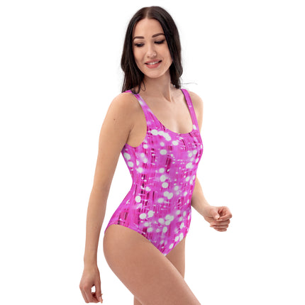 Pink Lights Women's One-Piece Swimsuit