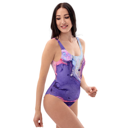 Marbled Women's One-Piece Swimsuit