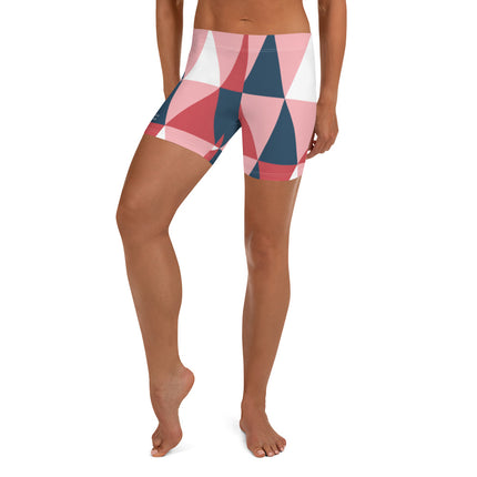 Pink Geometric Women's Shorts