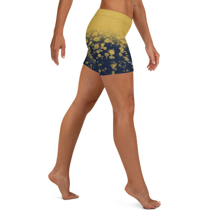 Navy & Gold Splatter Women's Shorts