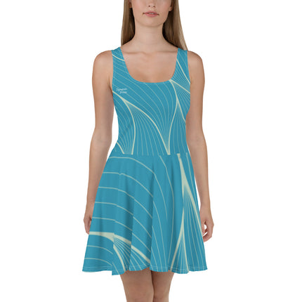 Abstract Blue Dress