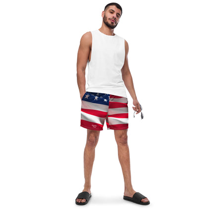 American Flag Men's swim trunks