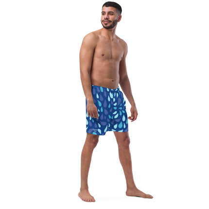 Raindrops Men's swim trunks