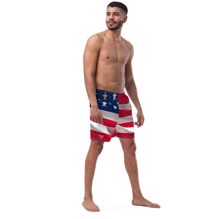 American Flag Men's swim trunks