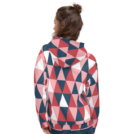 Pink Geometric Unisex Hoodie