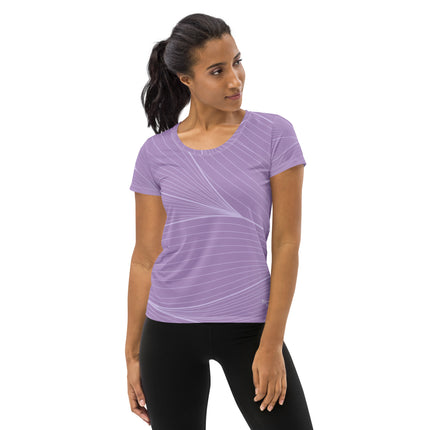 Abstract Purple Women's Athletic T-shirt