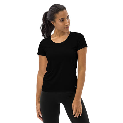 Black Women's Athletic T-shirt