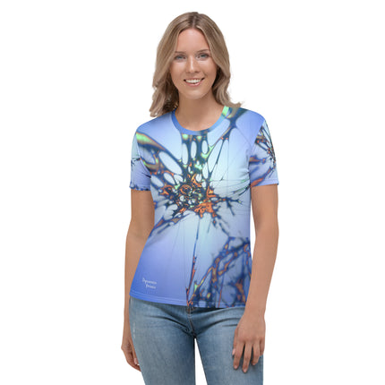 Blue Splatter Women's T-shirt
