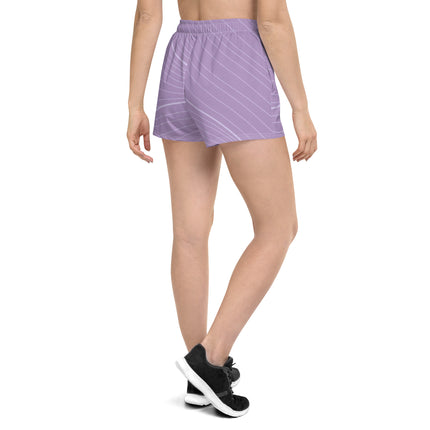 Abstract Purple Women’s Athletic Shorts
