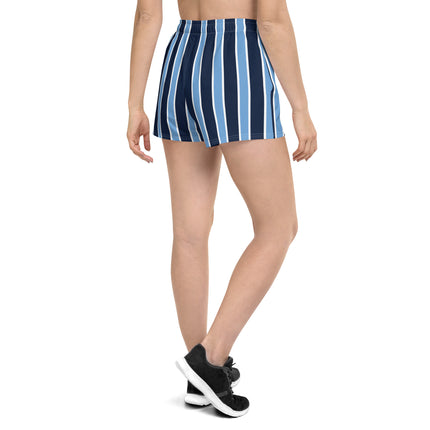 Blue Bars Women’s Athletic Shorts