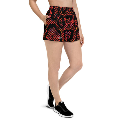 Red Snake Women’s Athletic Shorts