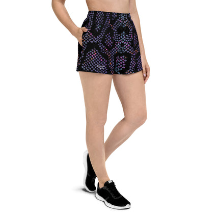 Purple Snake Women’s Athletic Shorts