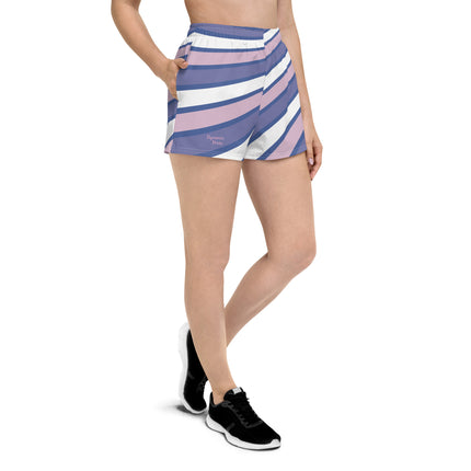Purple Swirl Women’s Athletic Shorts