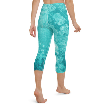 Turquoise Women's Yoga Capri Leggings