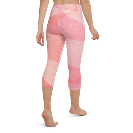 Pink Sand Women's Yoga Capri Leggings