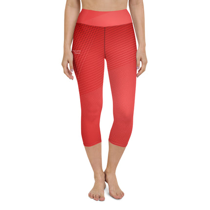 Red Hot Women's Yoga Capri Leggings