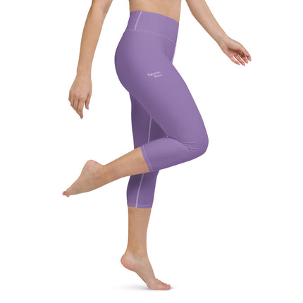 Purple Women's Yoga Capri Leggings