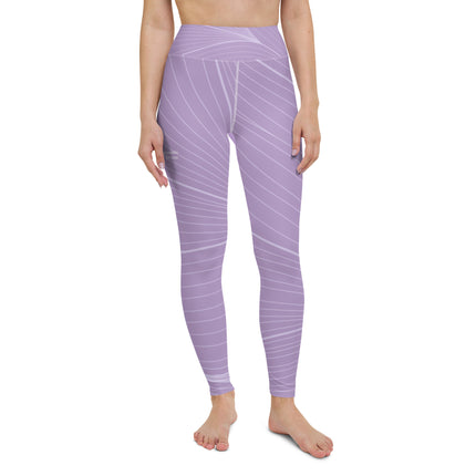 Abstract Purple Yoga Leggings