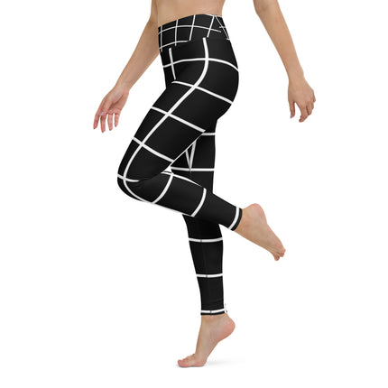 Black Geometric Yoga Leggings