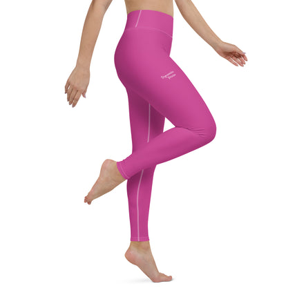 Dark Pink Yoga Leggings
