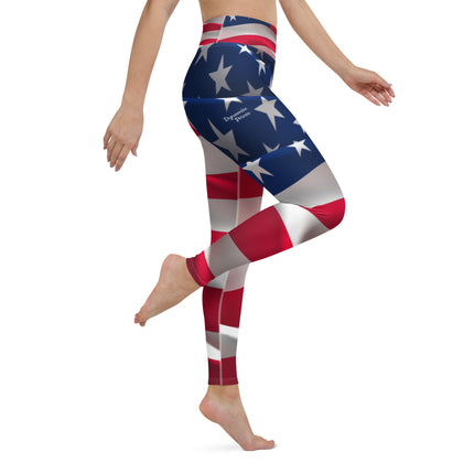 American Flag Women's Yoga Leggings