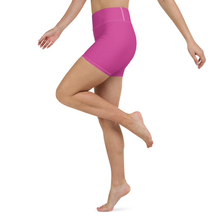 Dark Pink Women's Yoga Shorts