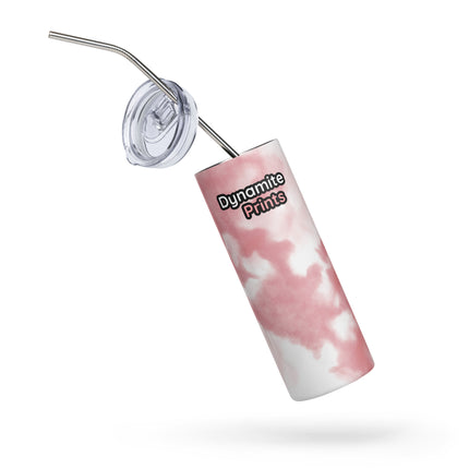 Pink Watercolor Stainless steel tumbler
