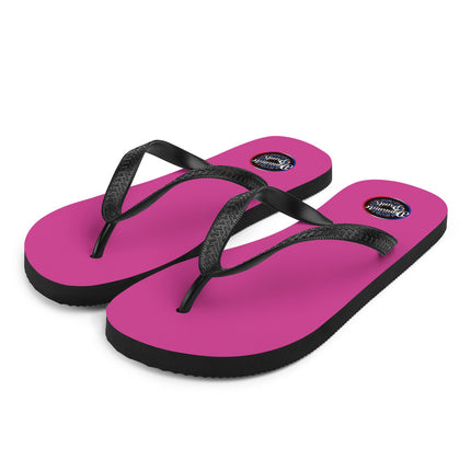 Dark Pink Flip-Flops