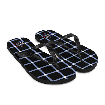 Blue Geometric Flip-Flops