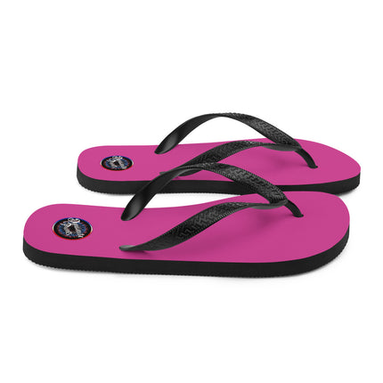 Dark Pink Flip-Flops
