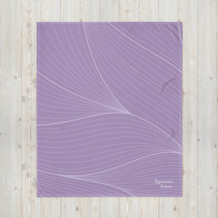 Abstract Purple Throw Blanket
