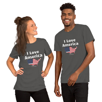 I Love America Unisex t-shirt
