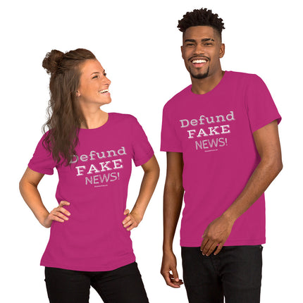 Defund Fake News! Unisex t-shirt