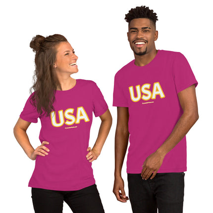 USA Gold Unisex t-shirt